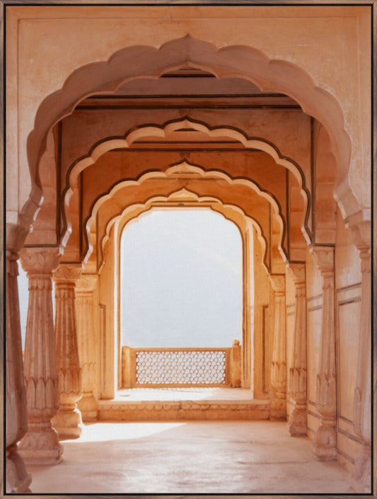 Indian Archway - Framed Canvas Print