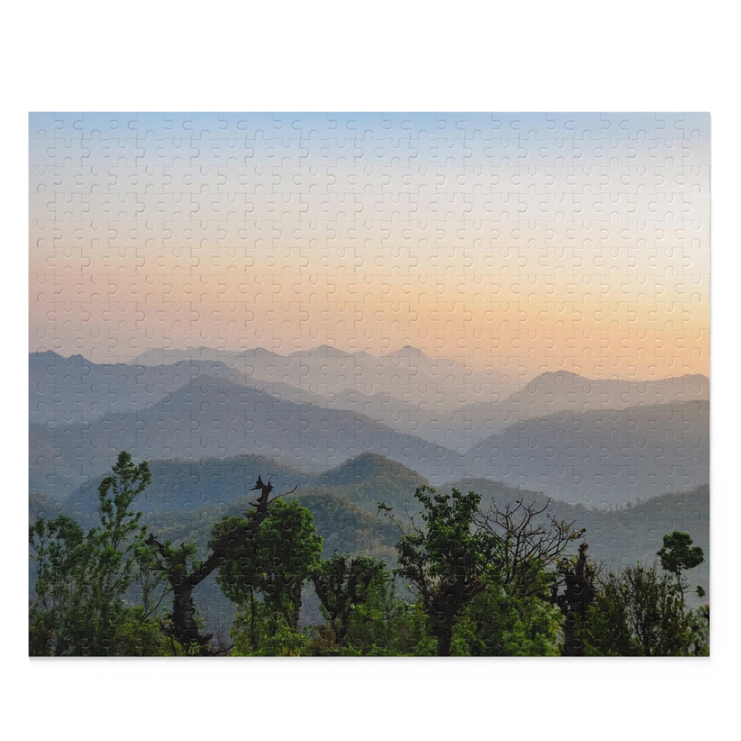 500 Piece Puzzle - Sunset in the Himalayas, Nepal - Leah Ramuglia Photography