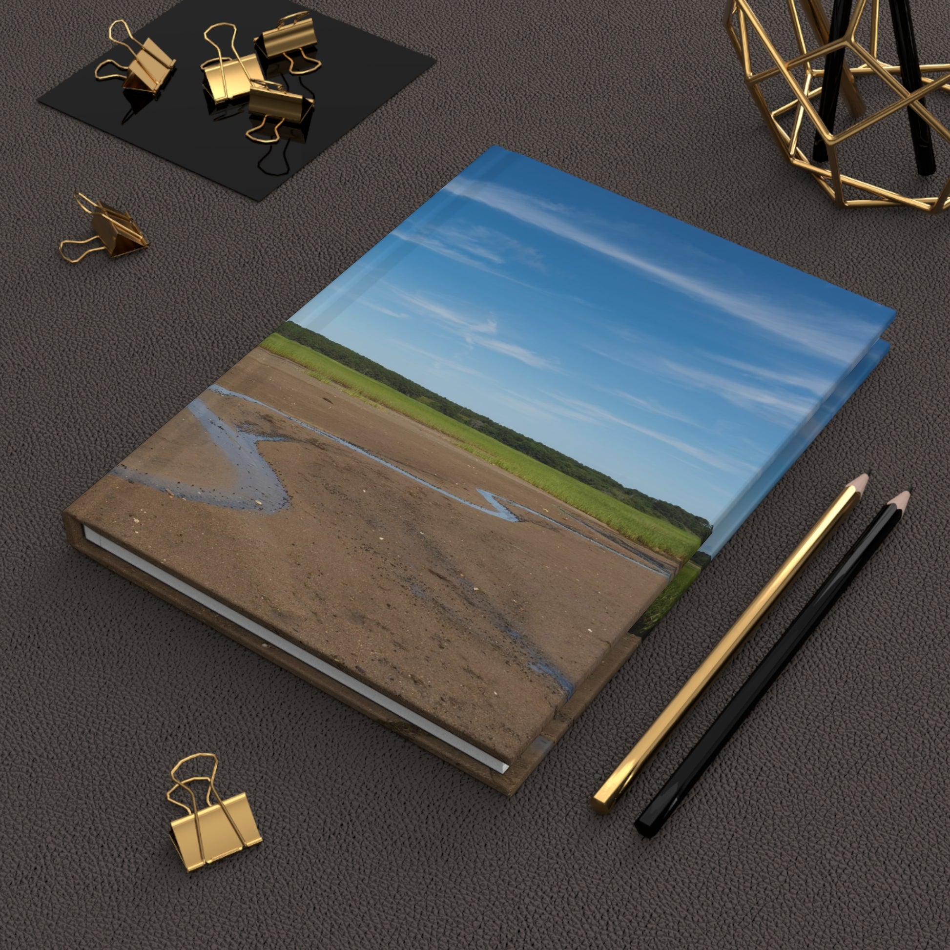 Journal with Cape Cod Beach Cover Leah Ramuglia Photography