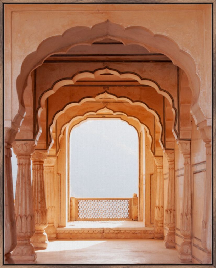 Indian Archway - Framed Canvas Print