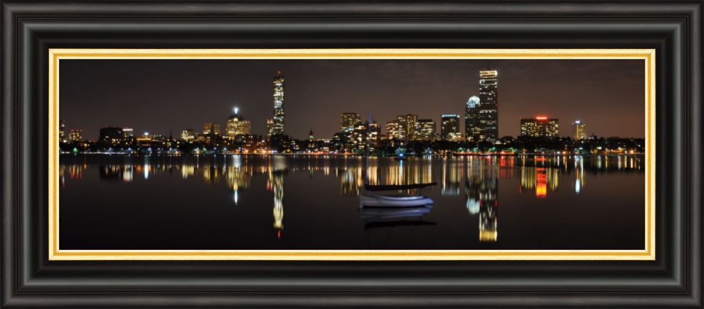 Boston Skyline - Framed Panoramic Photo
